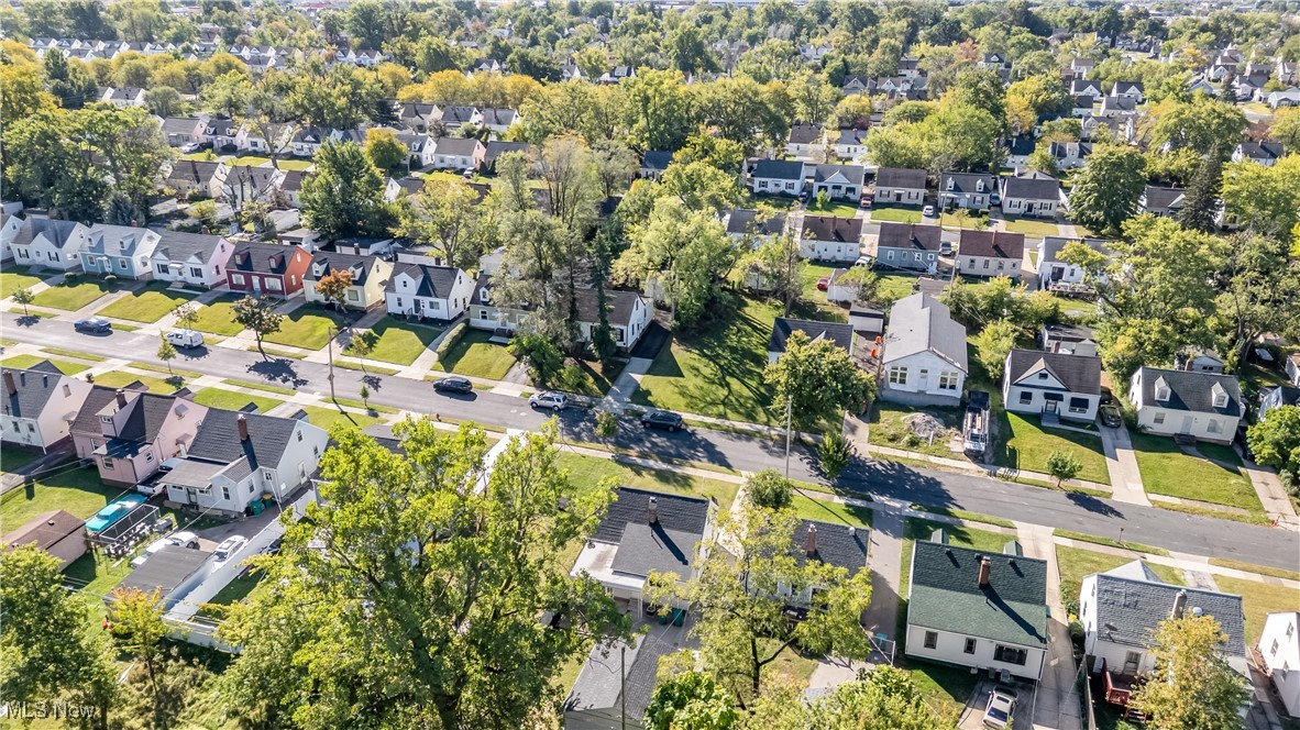 20813 Hansen Road Maple Heights, OH 44137 - Photo 37 of 40 Aerial view of property's location featuring nearby suburban area and a tree filled landscape