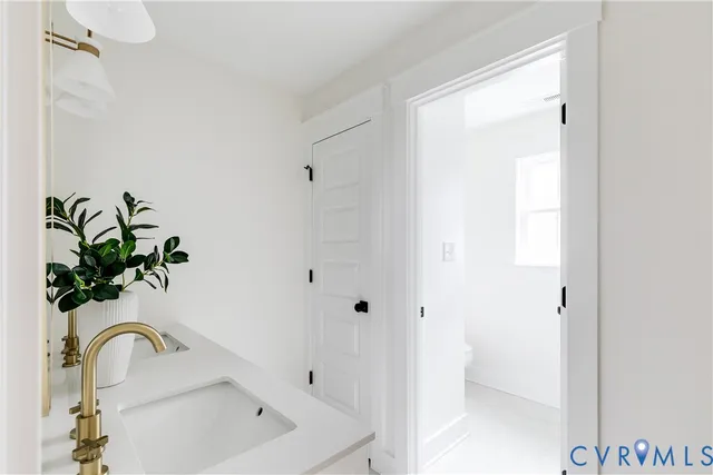 a bathroom with a sink