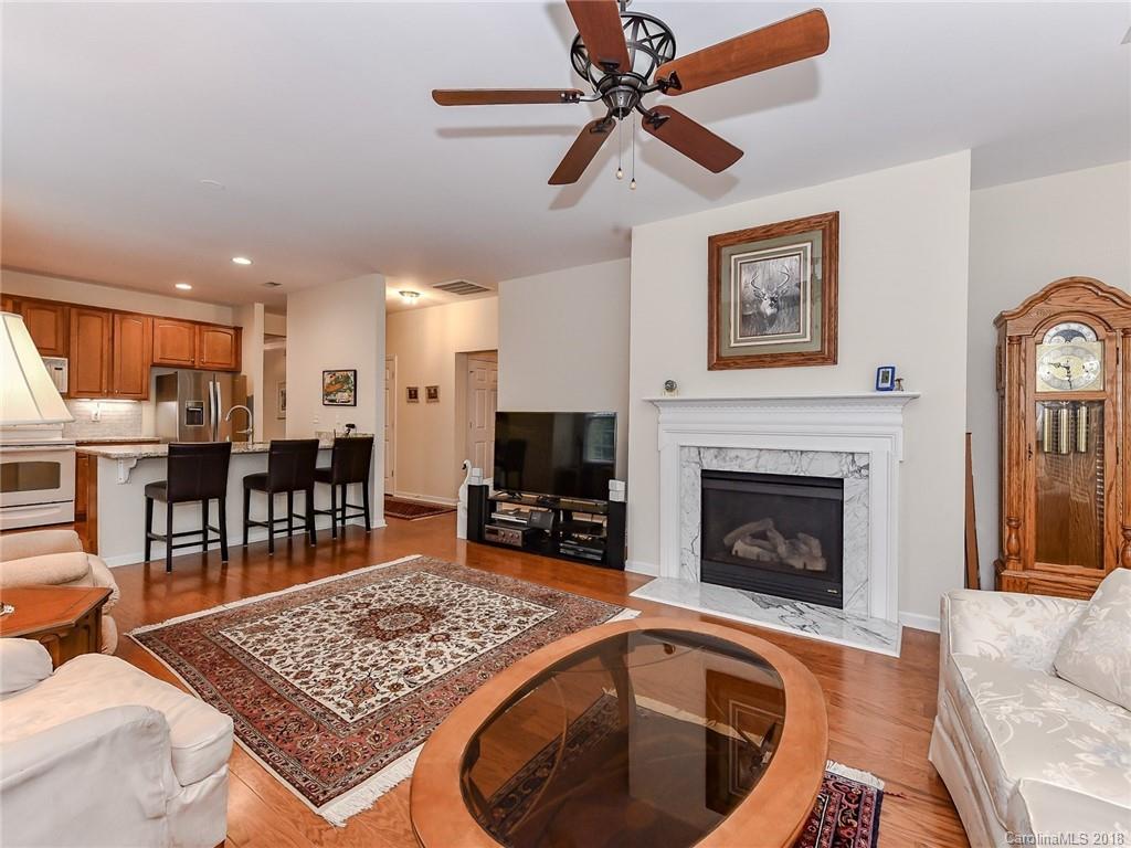 389 Garnet Court Fort Mill, SC 29708 - Photo 11 of 29 a living room with furniture a fireplace and a flat screen tv