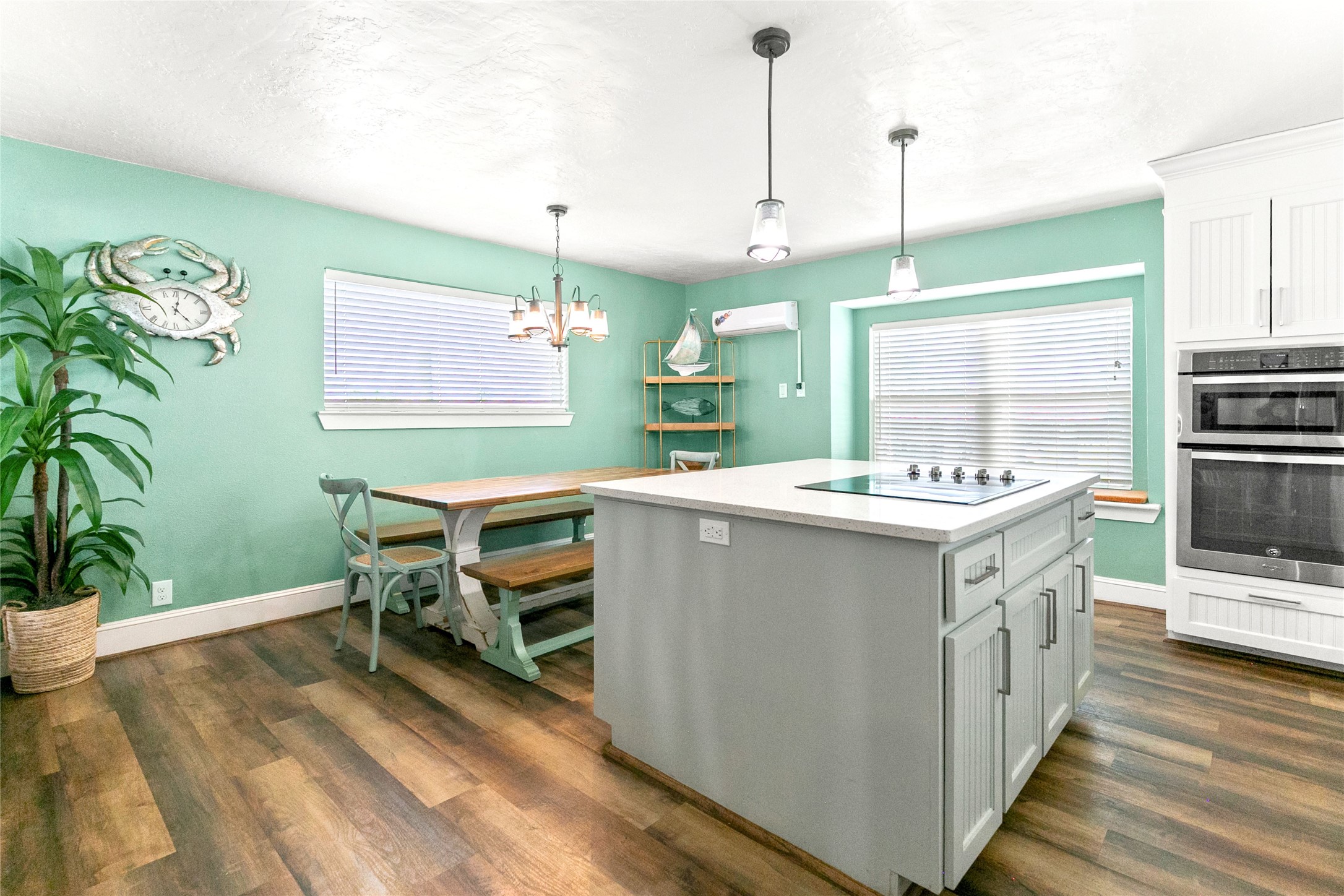 319 Pompano Lane Surfside Beach, TX 77541 - Photo 12 of 48 a bathroom with a sink a mirror and a potted plant