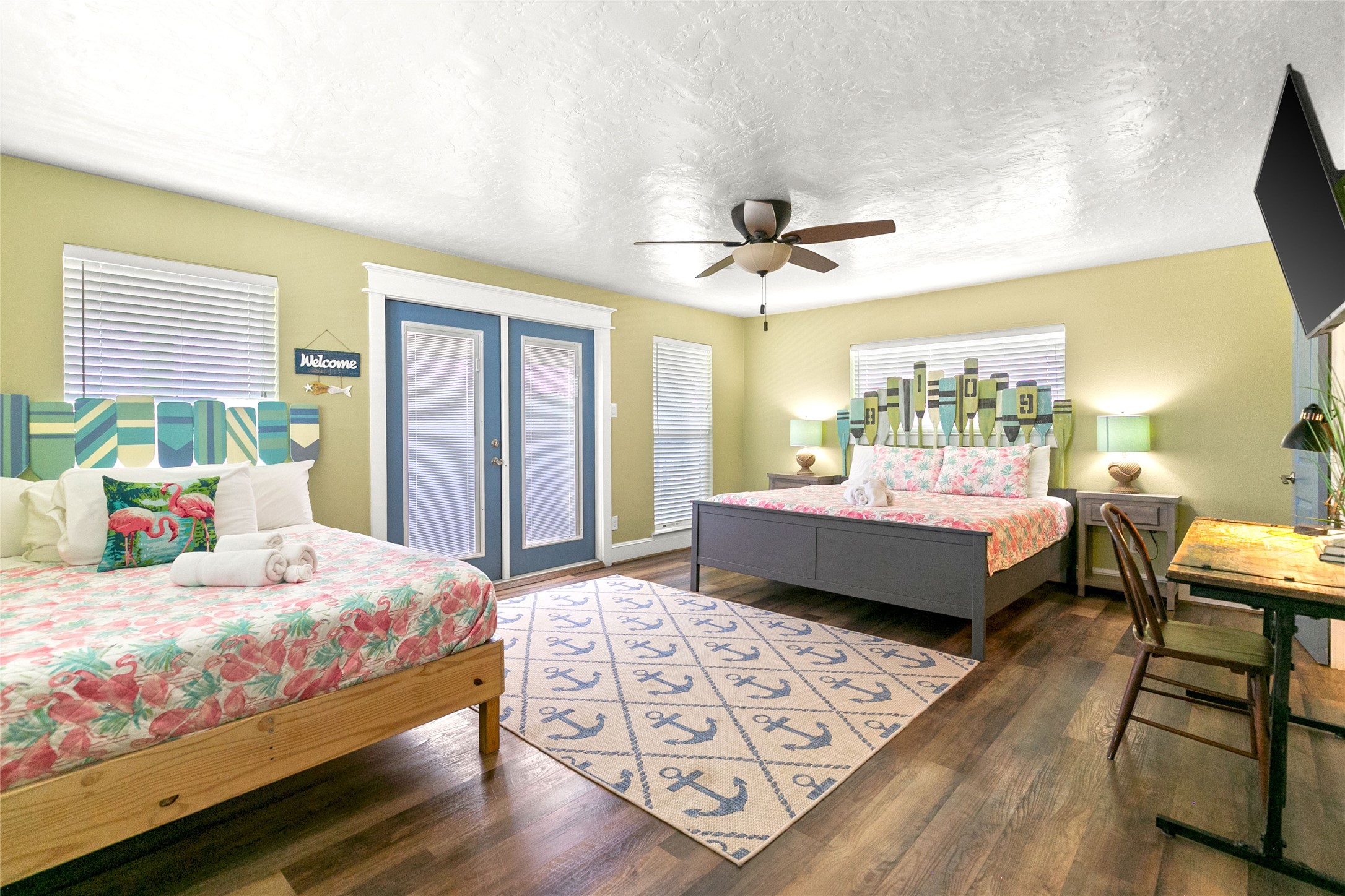 319 Pompano Lane Surfside Beach, TX 77541 - Photo 19 of 48 a bedroom with a bed a couch and dresser