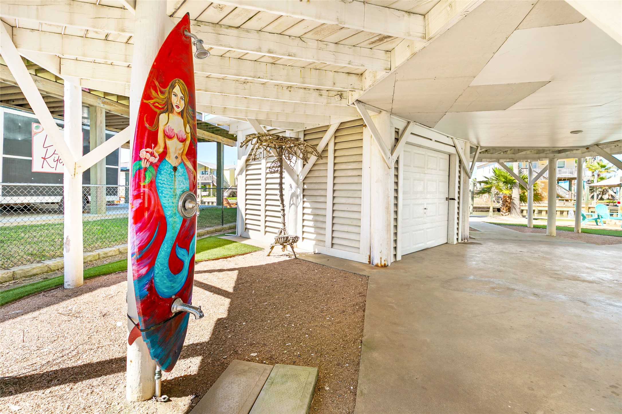 319 Pompano Lane Surfside Beach, TX 77541 - Photo 37 of 48 a view of a room with gym equipment