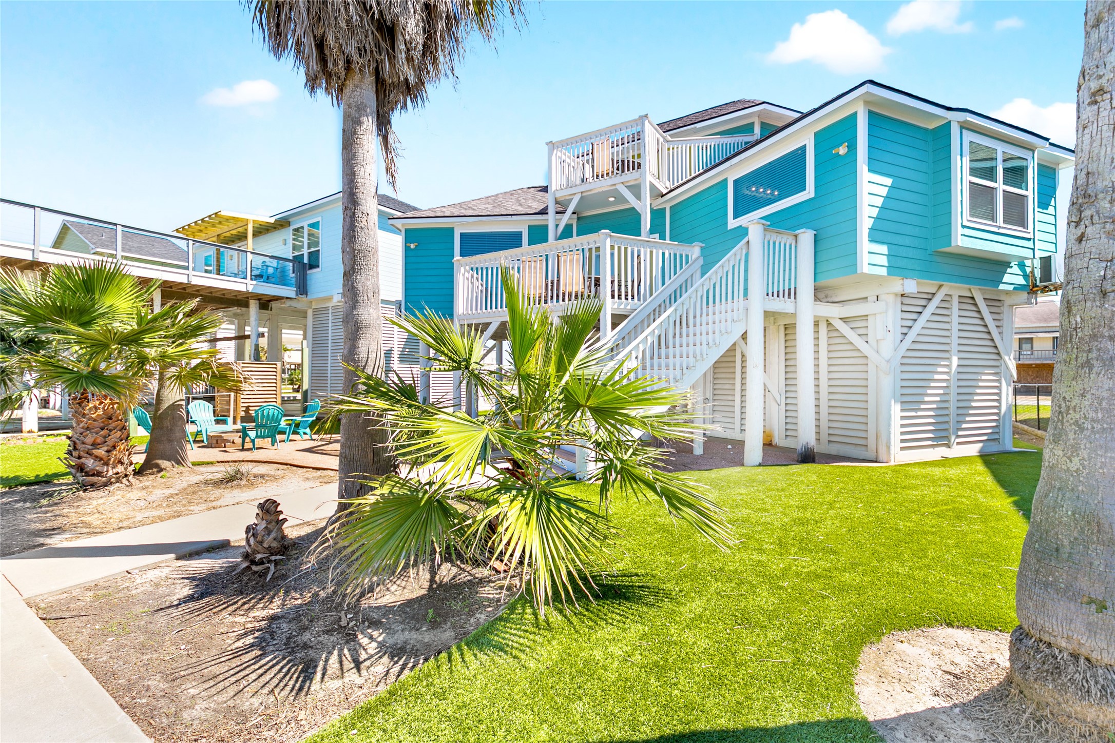 319 Pompano Lane Surfside Beach, TX 77541 - Photo 38 of 48 a view of a house with a swimming pool