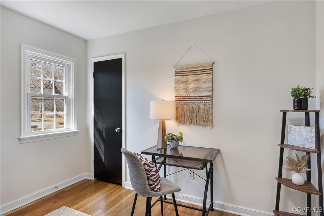 2601 Brook Road Richmond, VA 23220 - Photo 25 of 28 Home office featuring baseboards and wood finished