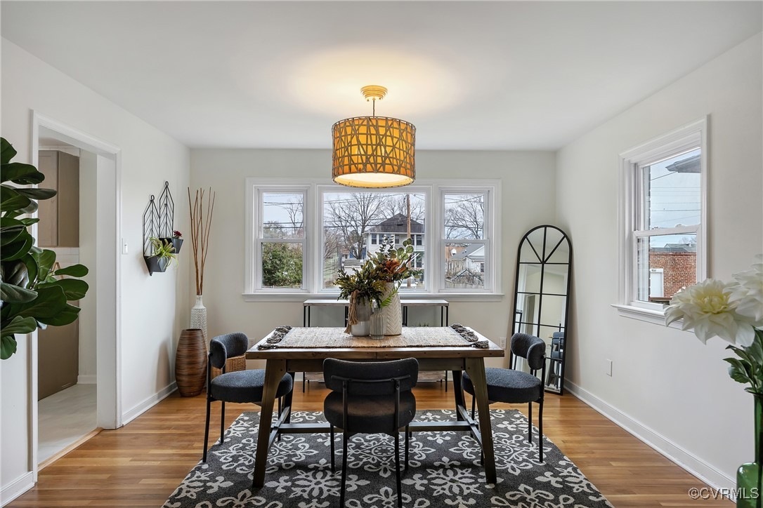 2601 Brook Road Richmond, VA 23220 - Photo 9 of 28 Dining space featuring baseboards and light wood-s