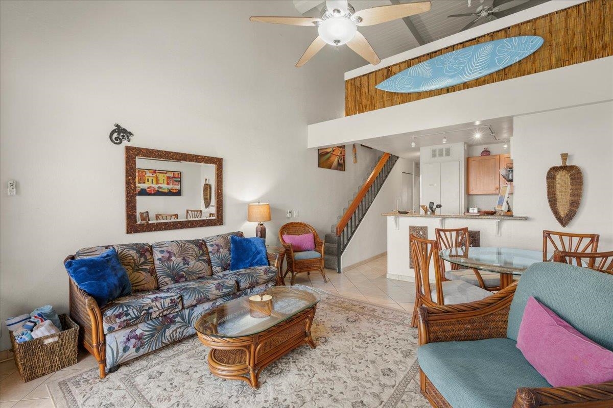 2191 South Kihei Road, Unit 2419 Kihei, HI 96753 - Photo 12 of 27 a living room with furniture and wooden floor