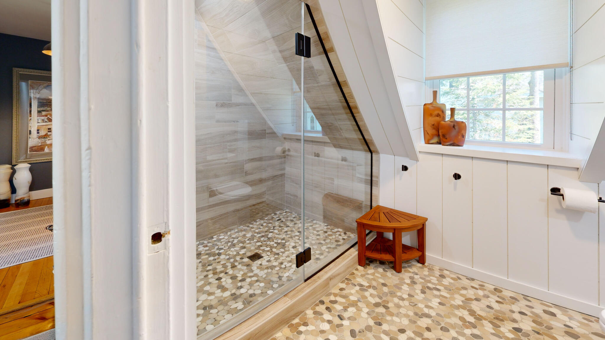 75 Court Street Belfast, ME 04915 - Photo 62 of 94 Tile Floor & Nickel Board Walls