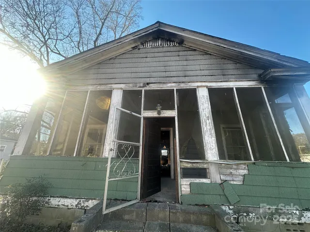 a view of a house with a door