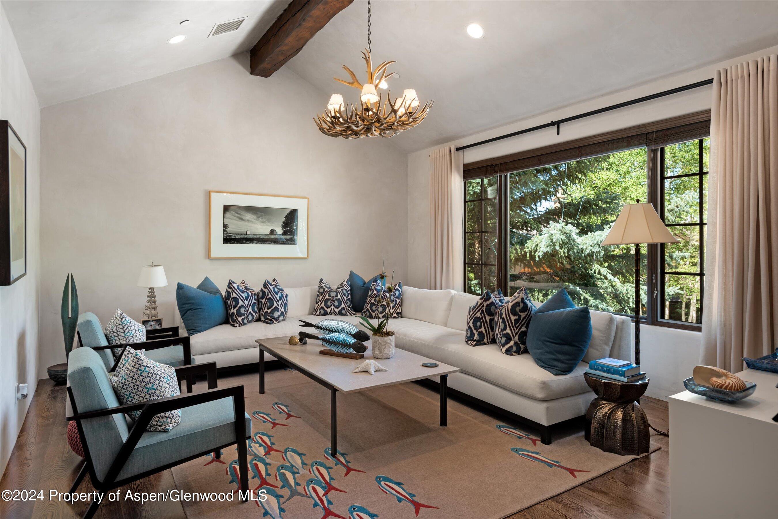 120 Running Mare Road Woody Creek, CO 81656 - Photo 42 of 53 a living room with furniture and a large window