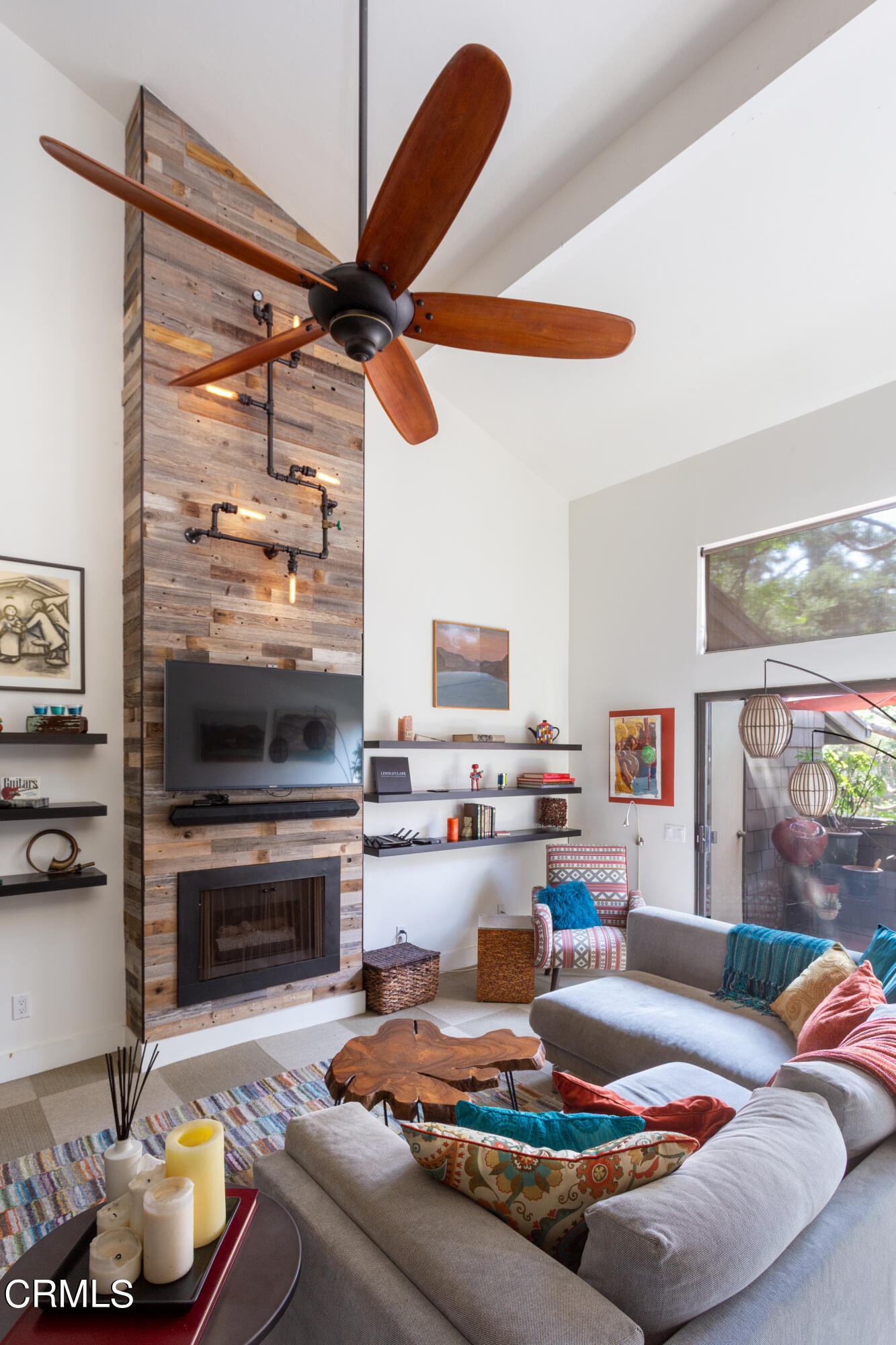 1050 Seco Street, Unit 210 Pasadena, CA 91103 - Photo 3 of 14 a living room with furniture and a fireplace