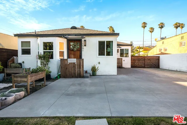 a view of a house with a patio