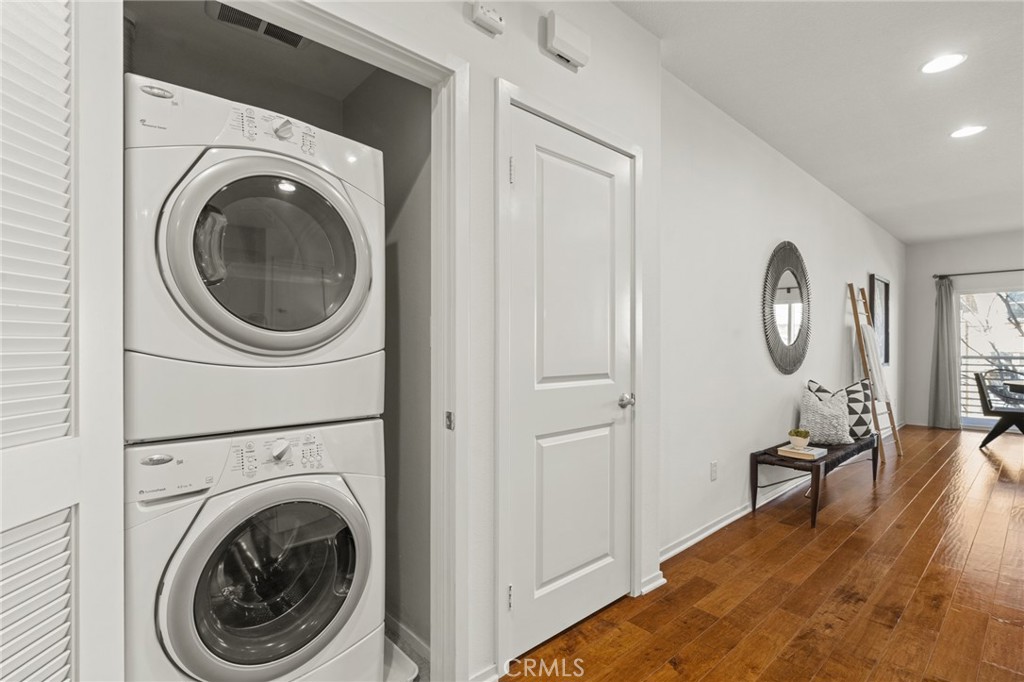 5540 Strand, Unit 201 Hawthorne, CA 90250 - Photo 9 of 31 a view of a hallway with washer and dryer