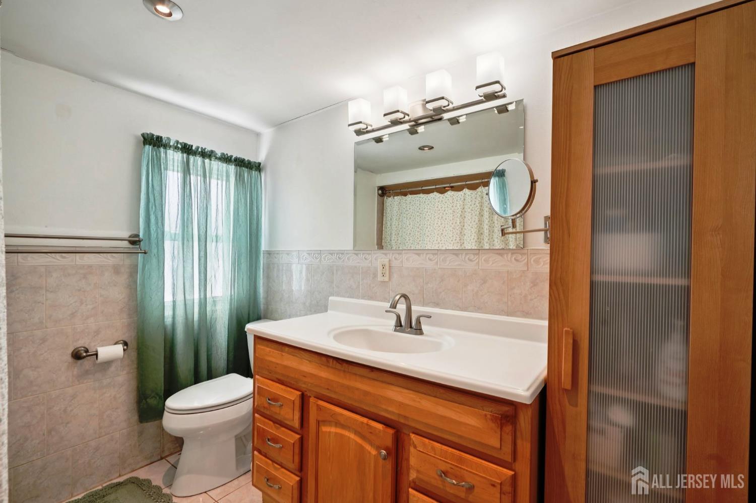 27 George Street Avenel, NJ 07001 - Photo 17 of 29 a bathroom with a sink a toilet and shower