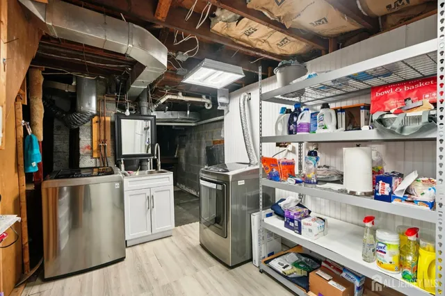 a view of storage and utility room