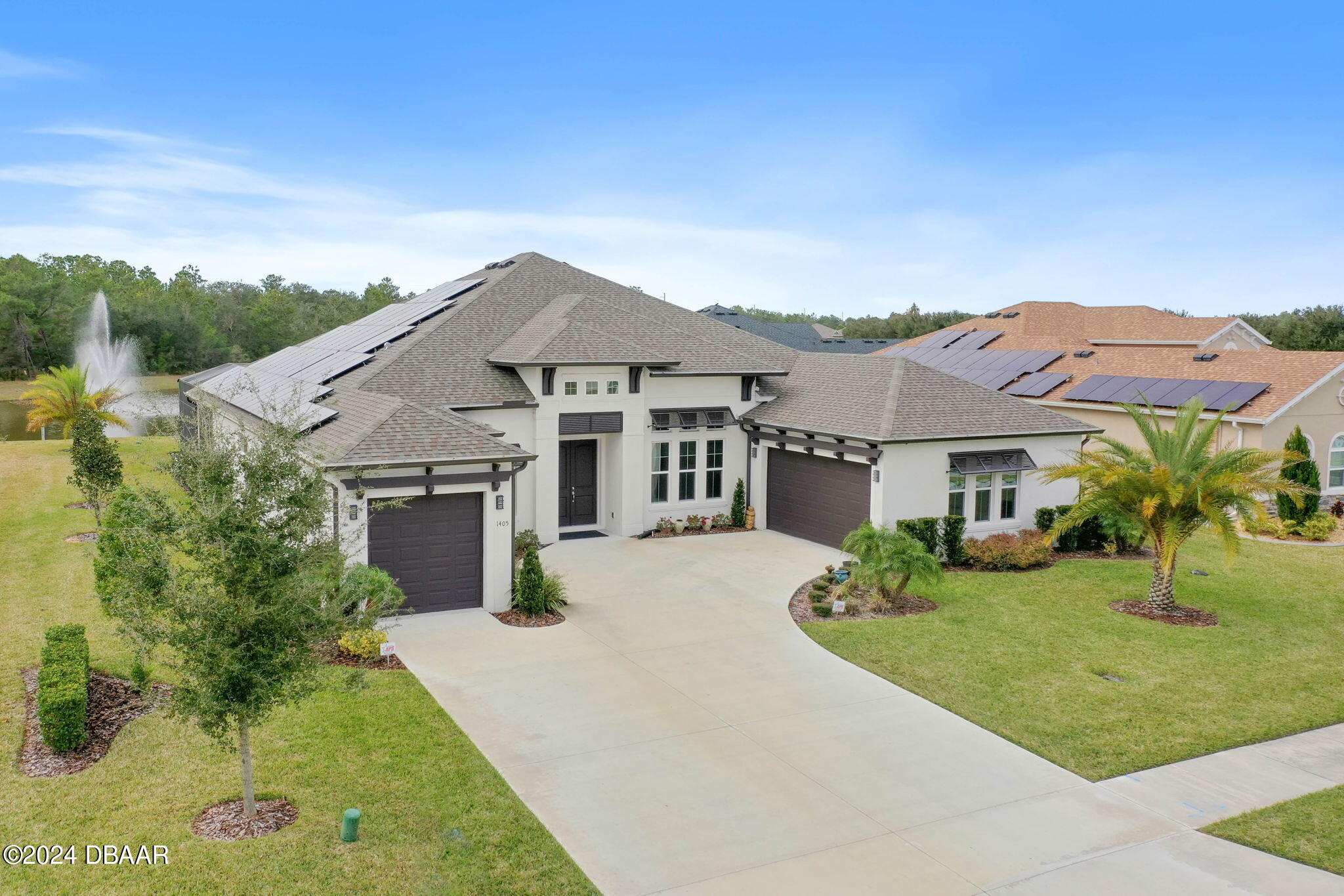 1405 Lilly Anne Circle Ormond Beach, FL 32174 - Photo 57 of 76 a front view of house with yard and green space