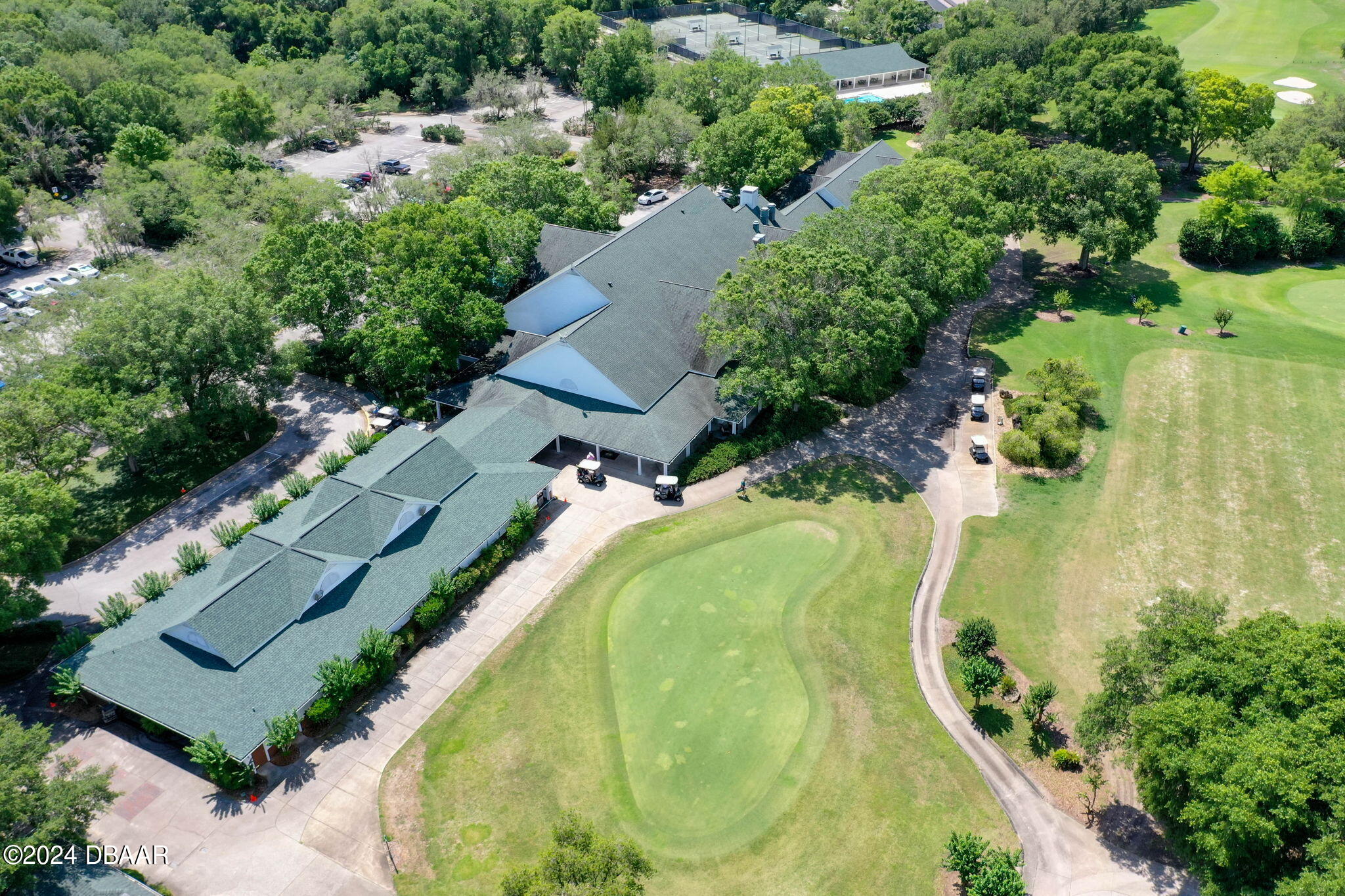 1405 Lilly Anne Circle Ormond Beach, FL 32174 - Photo 73 of 76 an aerial view of a swimming pool