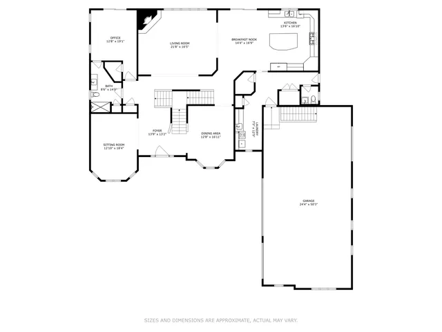 a picture of a floor plan