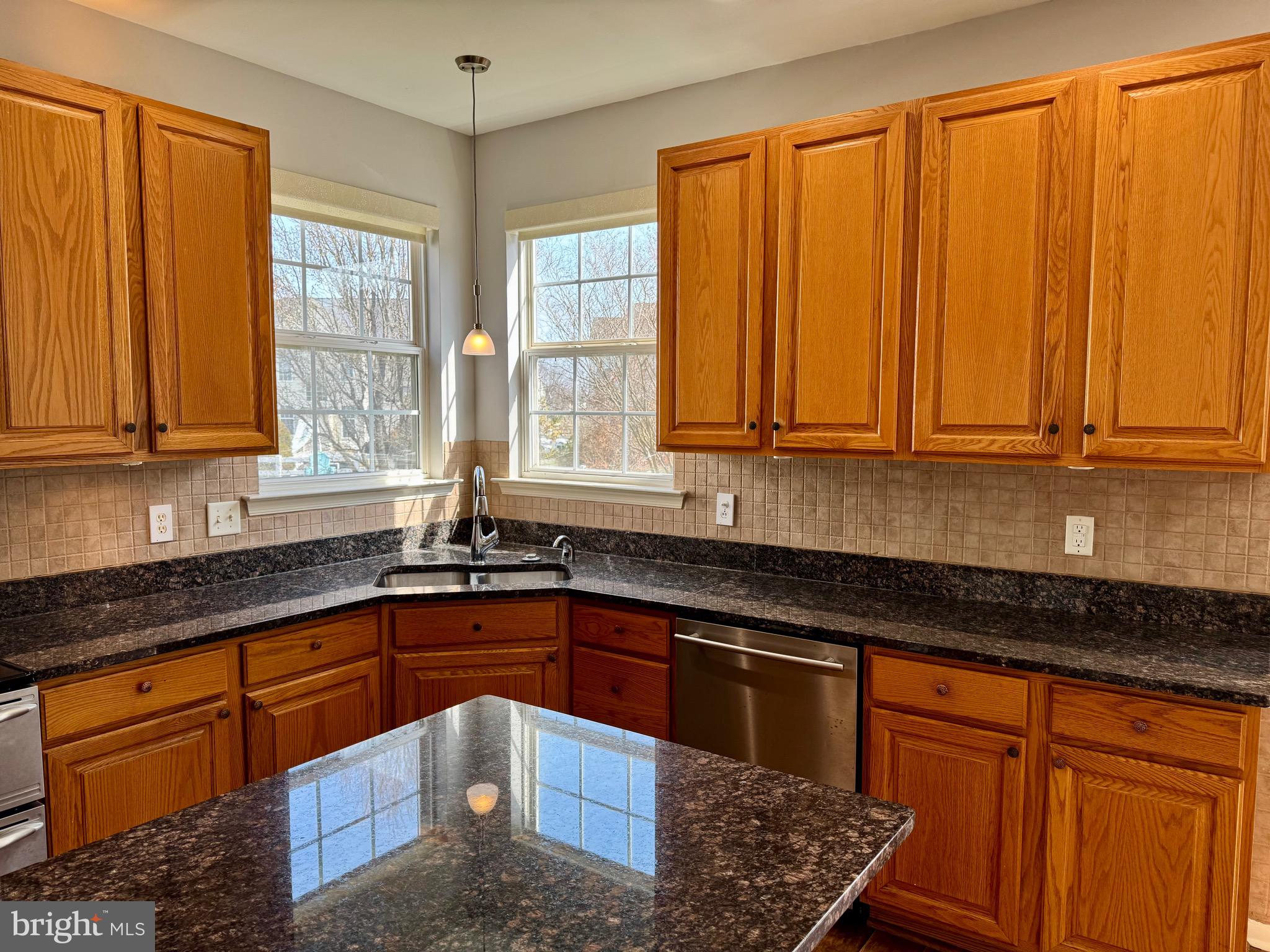4 Hogan Circle Middletown, DE 19709 - Photo 19 of 60 a kitchen with stainless steel appliances granite countertop wooden cabinets a sink and a granite counter tops