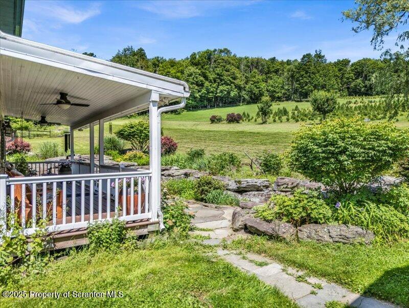 1715 Booth Road Hallstead, PA 18822 - Photo 31 of 39 a view of a chair and table in the garden