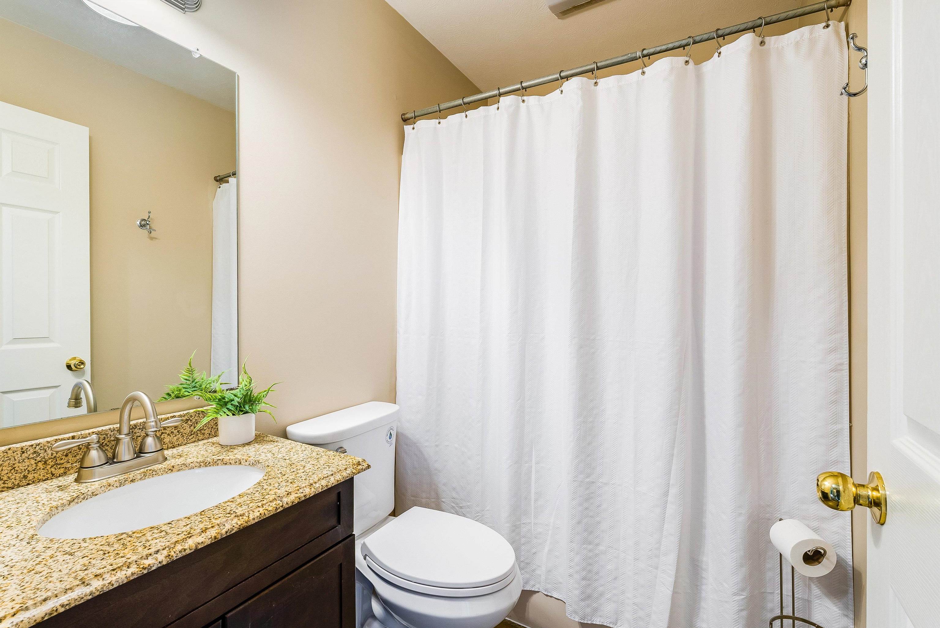656 Edwardian Lane Waynesboro, VA 22980 - Photo 22 of 39 a bathroom with a granite countertop sink and a mirror