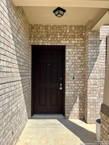 a view of front door of house