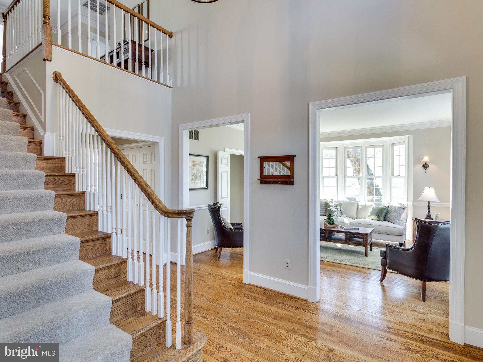 9423 Seven Locks Road Bethesda, MD 20817 - Photo 3 of 28 a view of entryway and hall with wooden floor