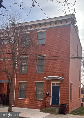 a front view of a building