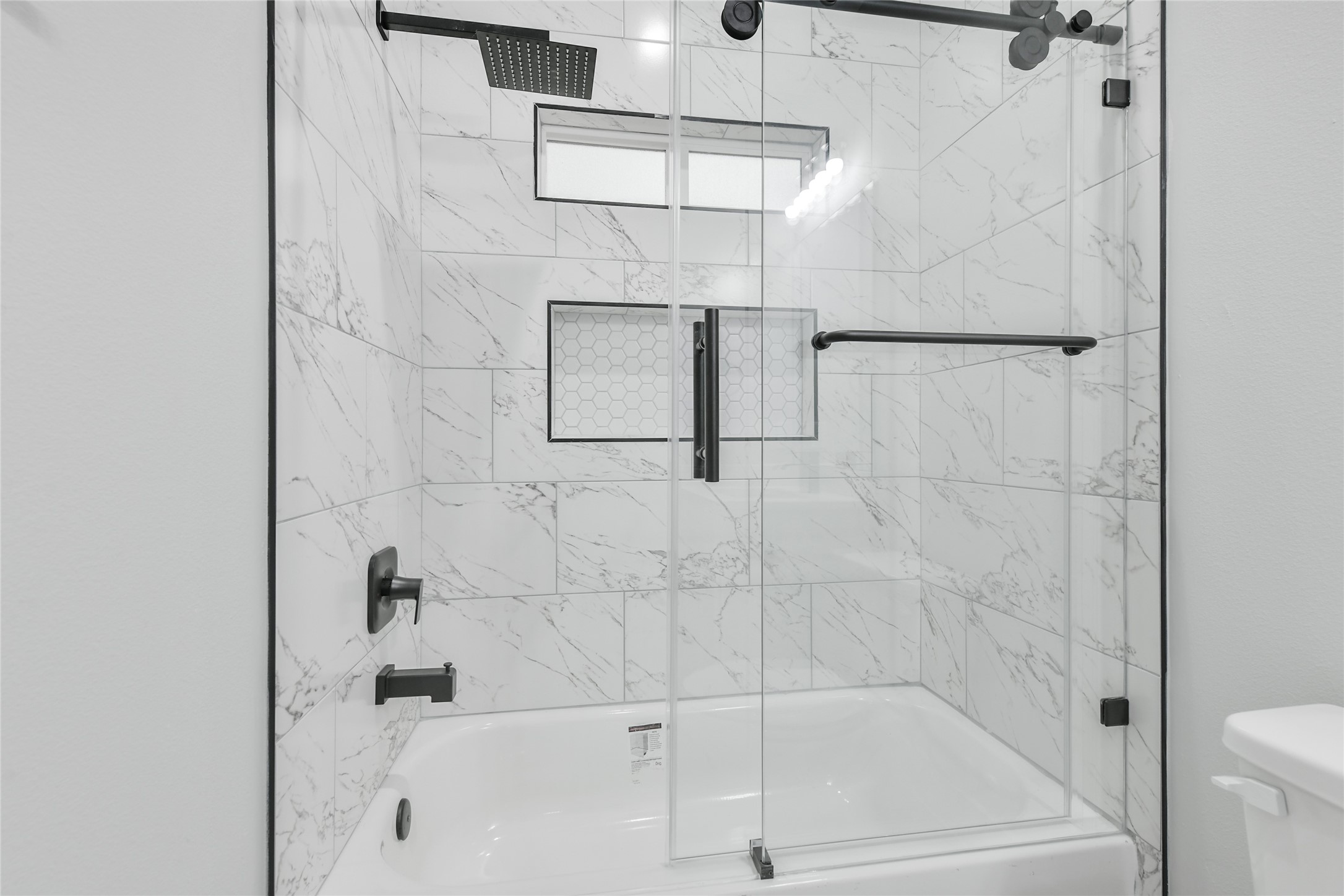 15113 Austin Road Willis, TX 77378 - Photo 27 of 37 a bathroom with a shower and toilet