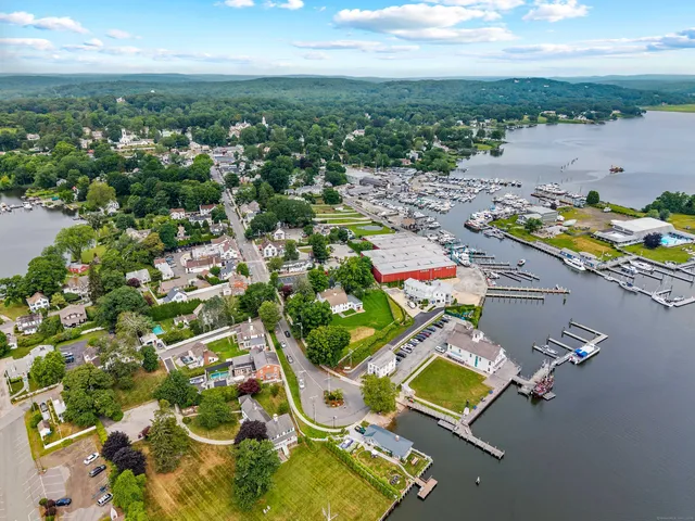 an aerial view of tennis court