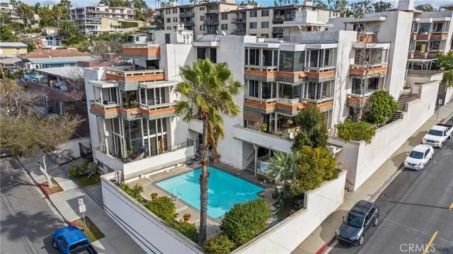 an aerial view of city