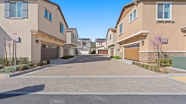 a view of a street with house