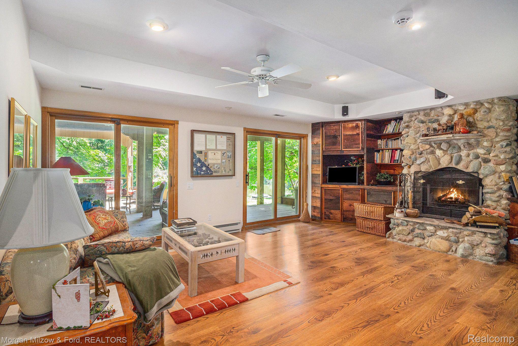 7979 Foster Road Clarkston, MI 48346 - Photo 26 of 45 Finished lower level w/ a 3rd fireplace