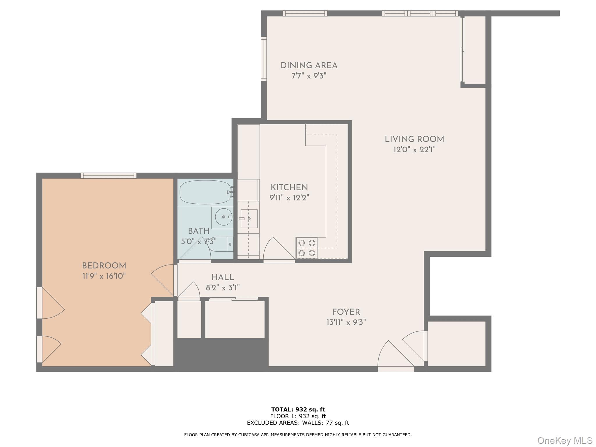 99-10 60th Avenue, Unit 6EE Queens, NY 11368 - Photo 14 of 14 View of floor plan / room layout