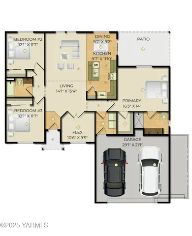 $372,850 | 606 Vineyard Street, Unit PHASE 2 LOT 14) SPEC, Grandview, WA 98930