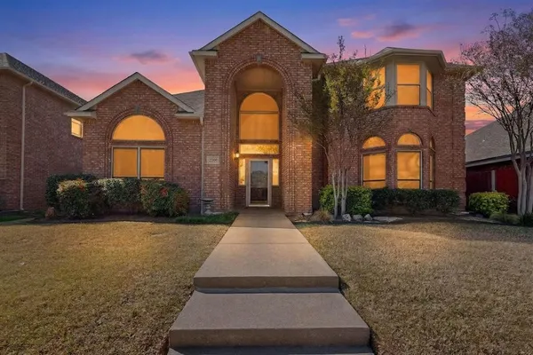 a front view of a house
