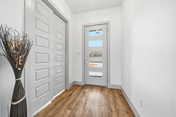 wooden floor in an empty room