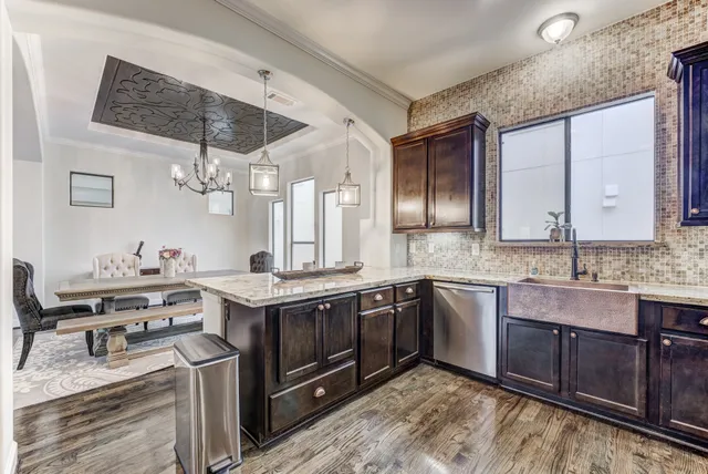 a bathroom with a sink vanity and mirror