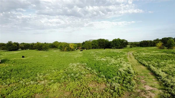 a view of a grassy field