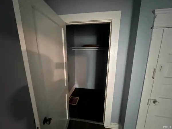 a close view of closet