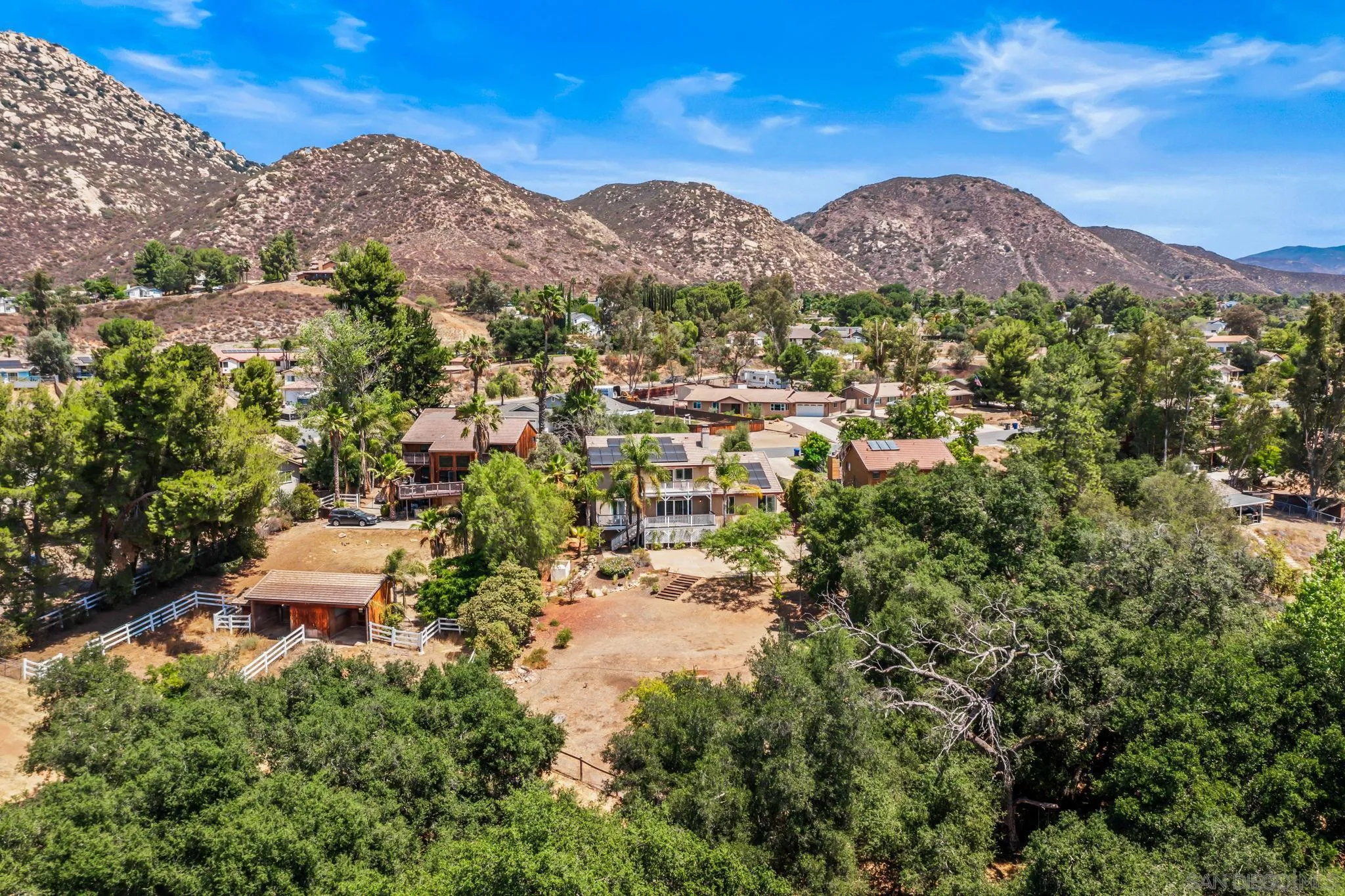 25919 Matlin Road Ramona, CA 92065 - Photo 27 of 42 a view of a city with a mountain