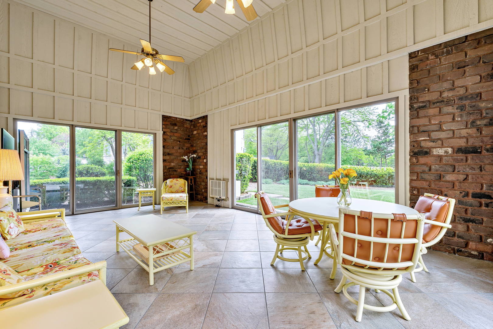 9 Hampton Drive Oak Brook, IL 60523 - Photo 5 of 27 a living room with fireplace furniture and a floor to ceiling window
