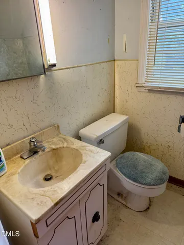 a bathroom with a sink and a toilet