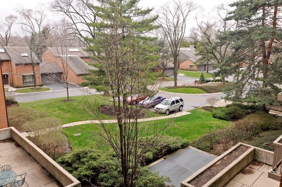 44 Park Lane, Unit 324 Park Ridge, IL 60068 - Photo 15 of 15 a view of a garden with a bench