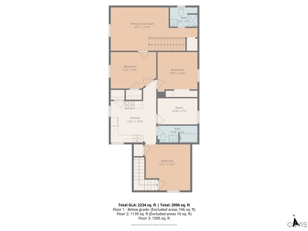 214 Rowland Street Syracuse, NY 13204 - Photo 44 of 45 Second Level Floor Plan