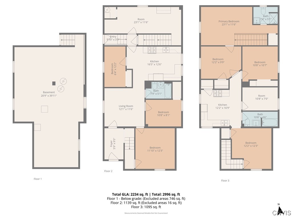 214 Rowland Street Syracuse, NY 13204 - Photo 42 of 45 Complete House Floo
r Plan