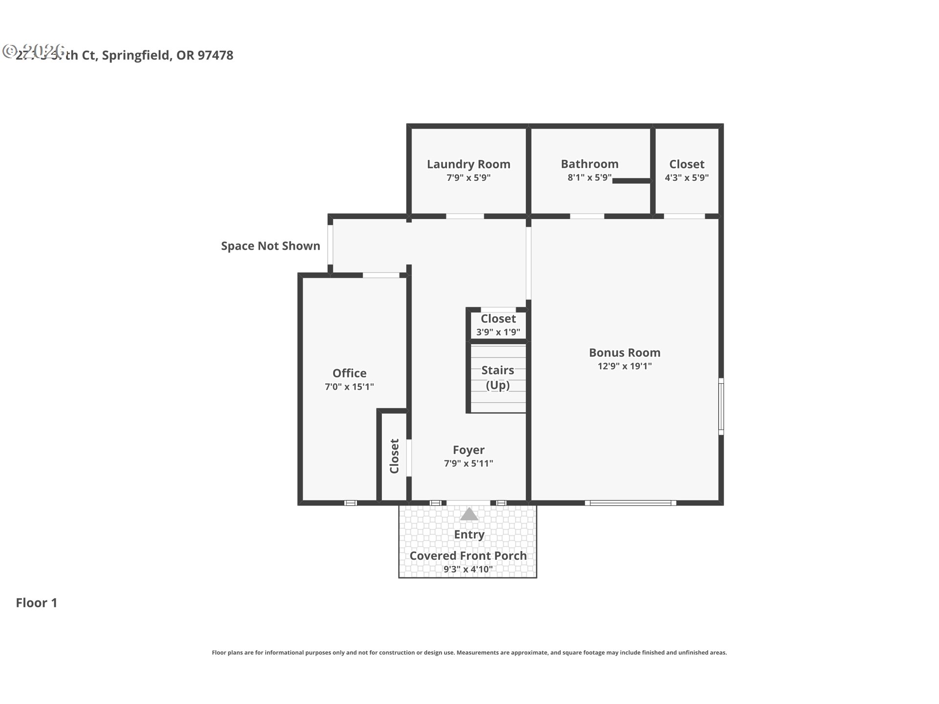 277 South 67th Court Springfield, OR 97478 - Photo 43 of 44 a picture of a floor plan