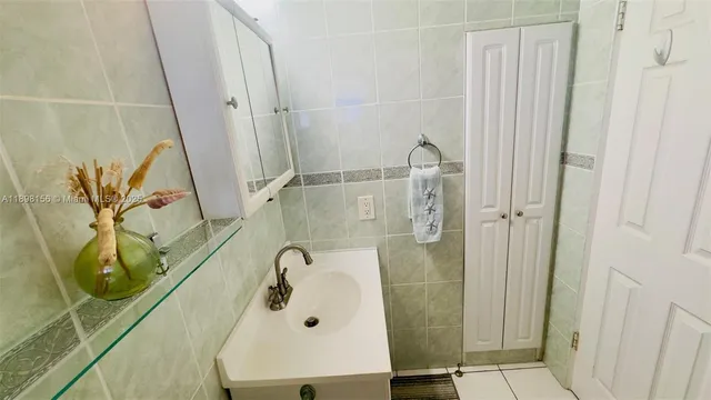 a view of a swimming pool with a garden