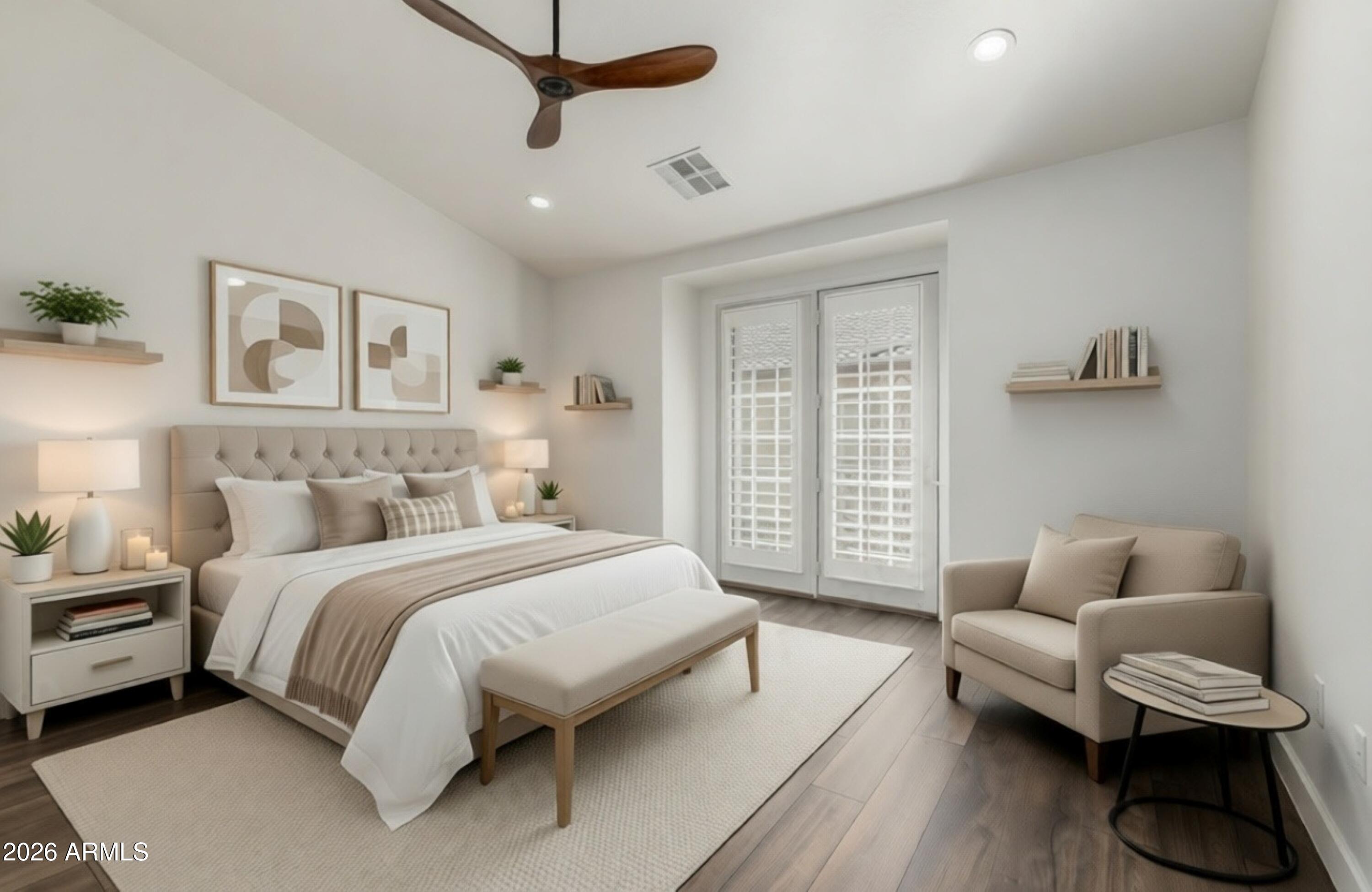 4424 North 24th Way Phoenix, AZ 85016 - Photo 11 of 39 a spacious bedroom with a bed and a couch