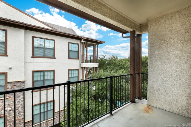 a view of a balcony