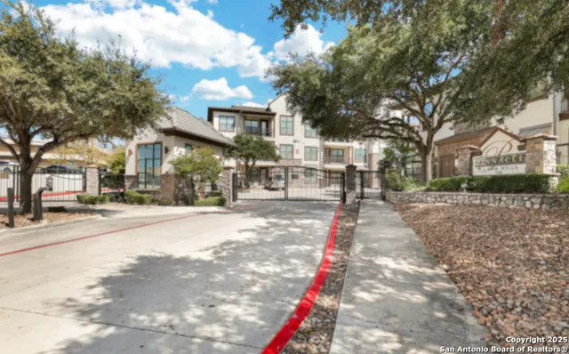 a view of city street with a building